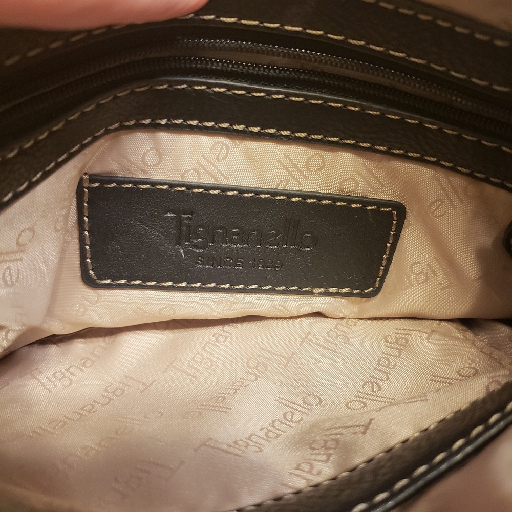 Tignanello black leather crossbody - Picture 6 of 9